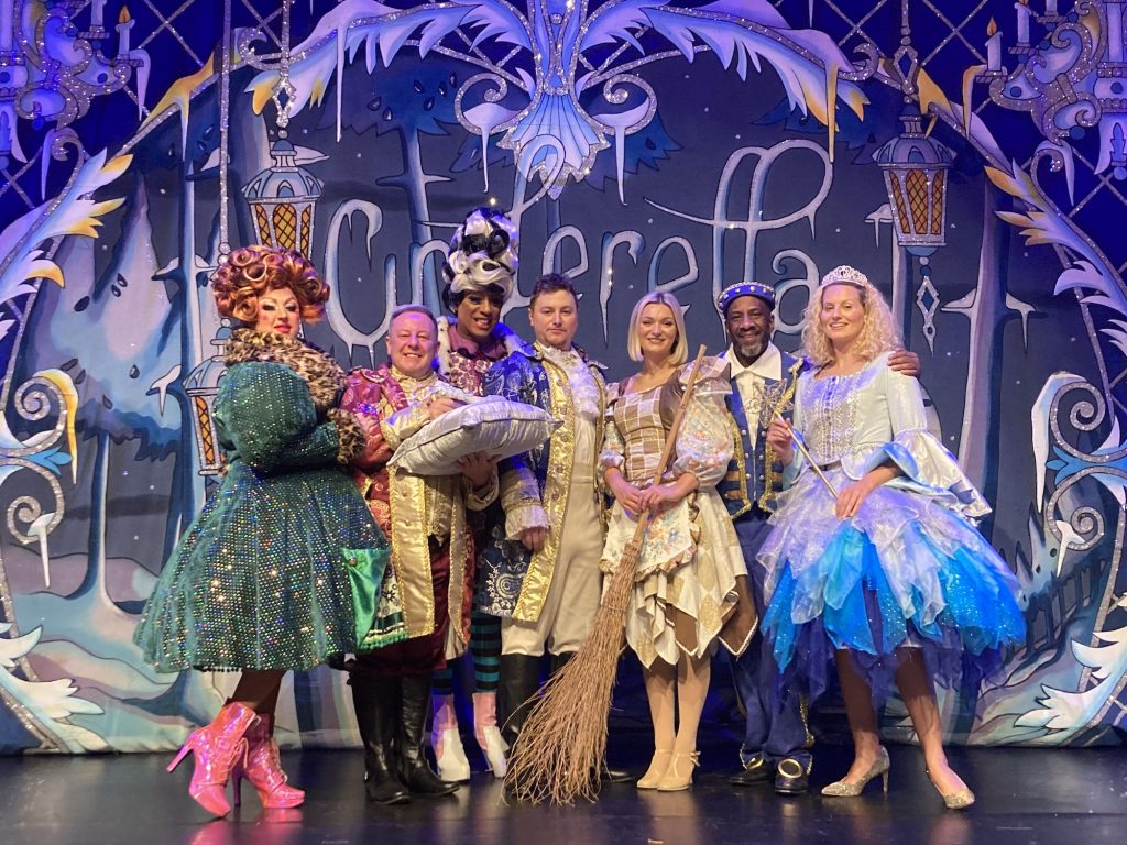 Cinderella cast on stage