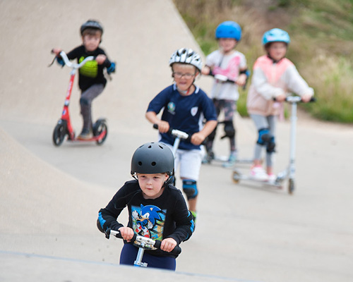 Scooting at Meadowbank Park